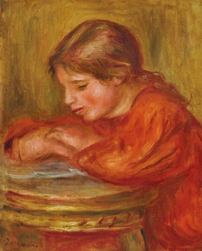 Niña leyendo de Pierre Auguste Renoir